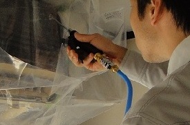 素手による作業