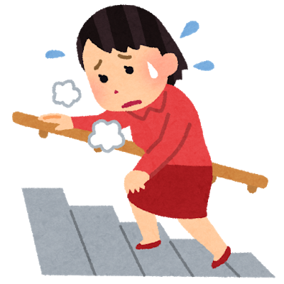 階段の昇り降り