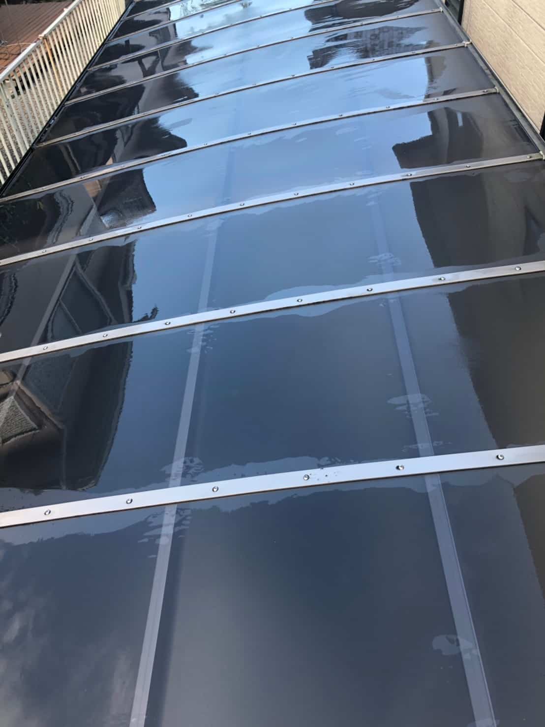 カーポート洗浄後