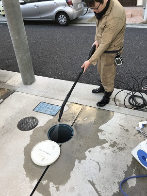 会所桝高圧洗浄