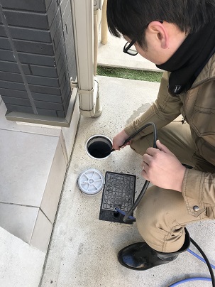 配管高圧ノズル投入