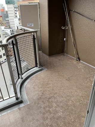 大阪市北区マンションベランダ施工後2