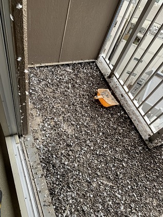 大阪市北区マンションベランダ施工前1