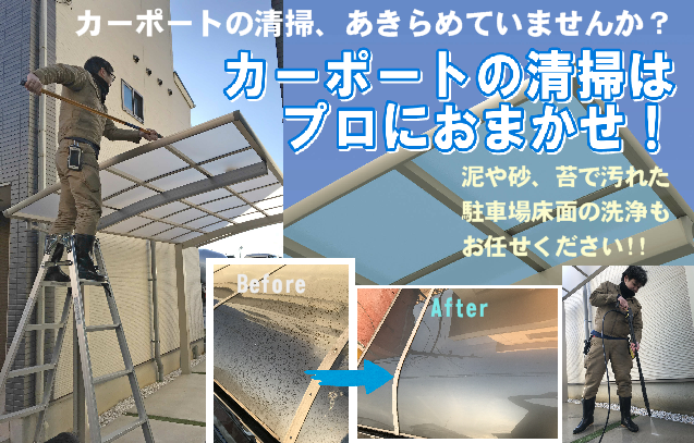 カーポート洗浄