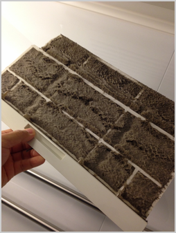 浴室暖房乾燥フィルター詰り