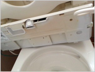 ウォシュレット便座裏洗浄後