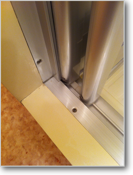 浴室清掃後サッシ