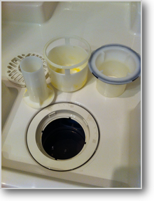 洗濯パン排水トラップ施工後