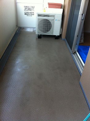 ベランダ洗浄後