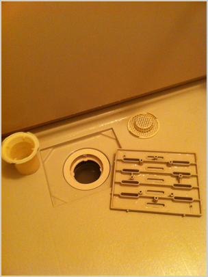 お風呂の排水清掃後