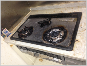 コンロ掃除前
