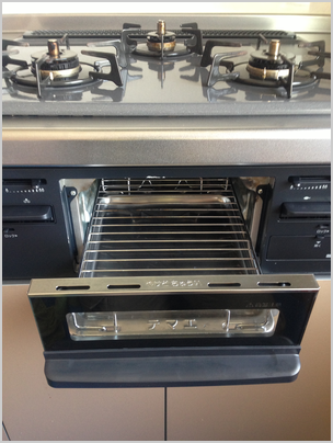 魚焼きグリル洗浄後