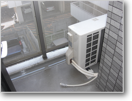 ベランダ鳩糞除去後