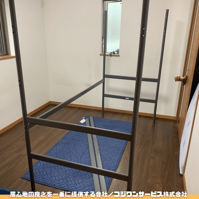 ロフトベッド　解体済み GW中引取歓迎】ニトリ ロフトベッド ホワイト 解体済・工具付（中野区
