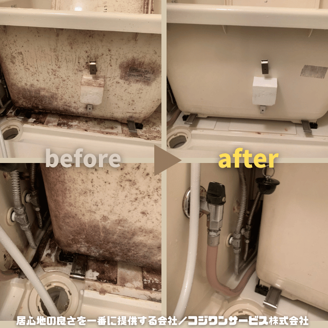 浴室エプロン内部洗浄クローズアップ