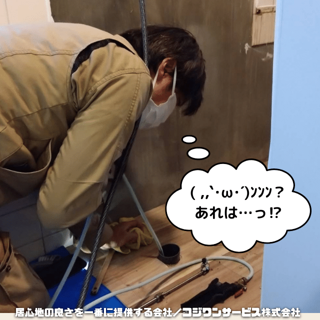 排水詰まりの原因を確認