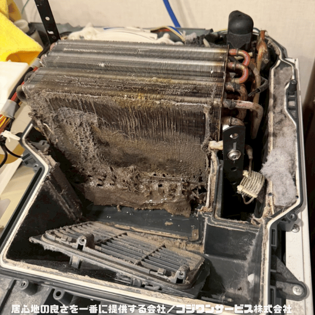 ヒートポンプの汚れの蓄積